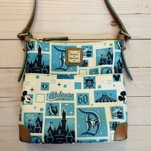 Disneyland 60th Anniversary Crossbody Letter Carrier by Dooney and Bourke
